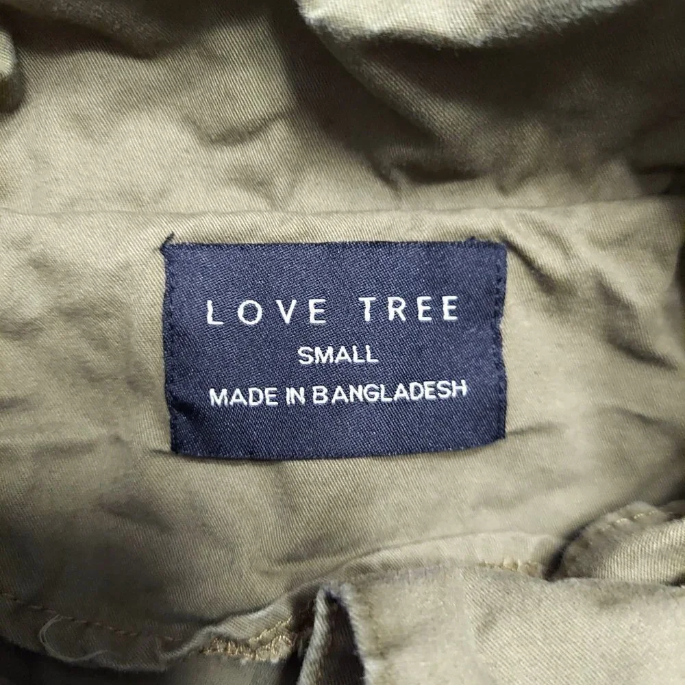 Love Tree Women's Army Green Hooded Utility Vest